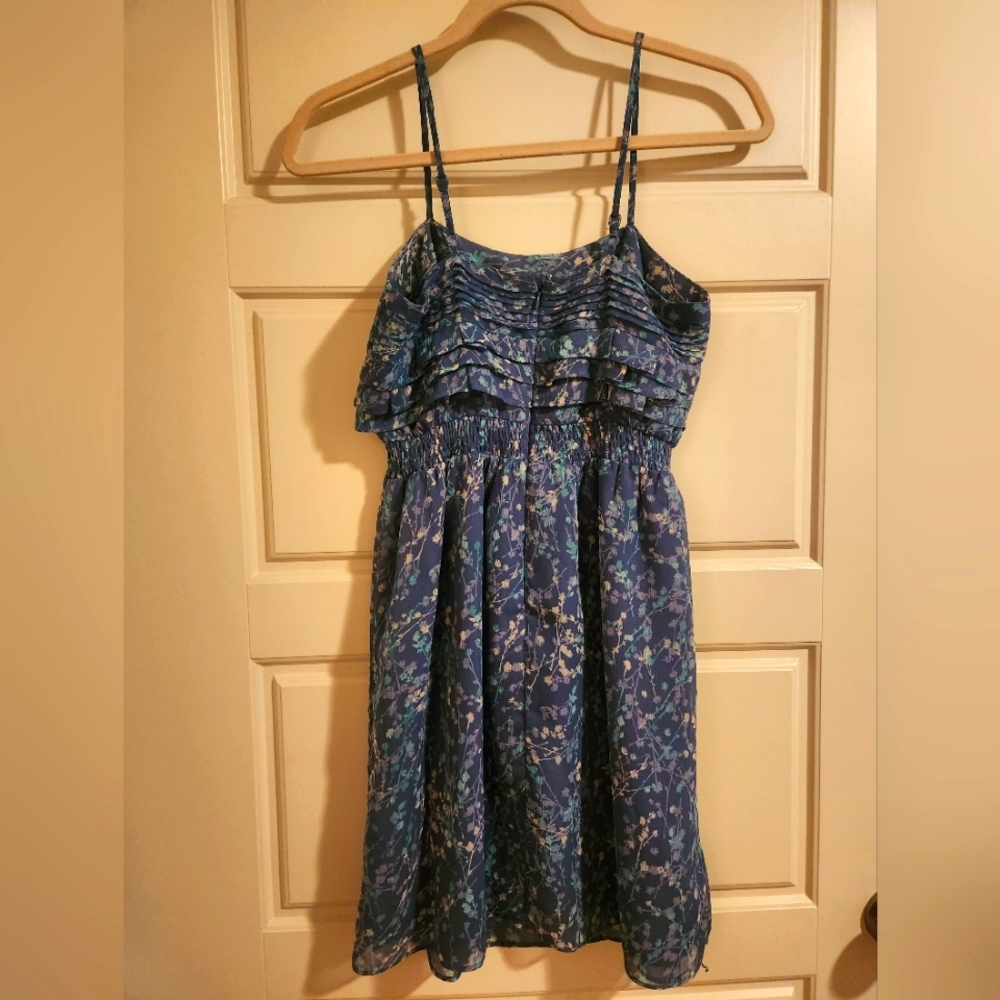 Lauren Conrad Blue Floral Mini Sundress - Picture 2 of 13